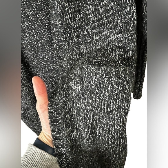 Vero Moda Black and White Knit Long Open Front Cardigan - XSmall - Picture 7 of 11